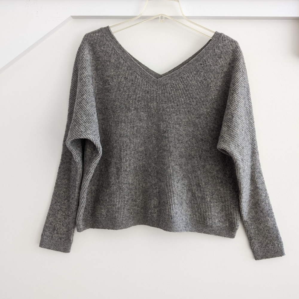 Vince Charcoal V-Neck Sweater